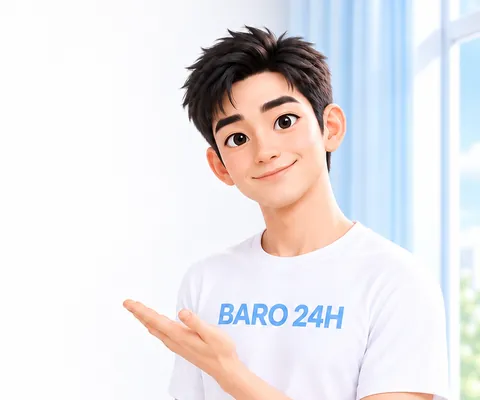 친근하게 웃으며 이야기를 듣는 20대 남성 3D 인물